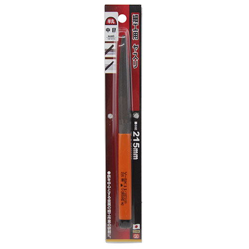 商品名：藤原産業 Y-SK11 細工用ヤスリ 中目・半丸 215MM内容量：1個JANコード：4977292187213発売元、製造元、輸入元又は販売元：藤原産業株式会社原産国：日本商品番号：101-4977292187213ブランド：Y−SK11小さな細工に適した、中目の平ヤスリです。鉄を中心とする金属の小さな細工に最適です。広告文責：アットライフ株式会社TEL 050-3196-1510 ※商品パッケージは変更の場合あり。メーカー欠品または完売の際、キャンセルをお願いすることがあります。ご了承ください。