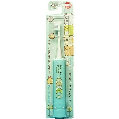 【送料込・まとめ買い×120個セット】ミニマム すみっコぐらし ハピカ 電動歯ブラシ ミントブルー DB-5BSG ( こども ハブラシ )