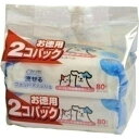 【送料込・まとめ買い×18個セット】シーズイシハラ クリーンワン 流せる ウェットティッシュ お徳用 80枚×2個パック