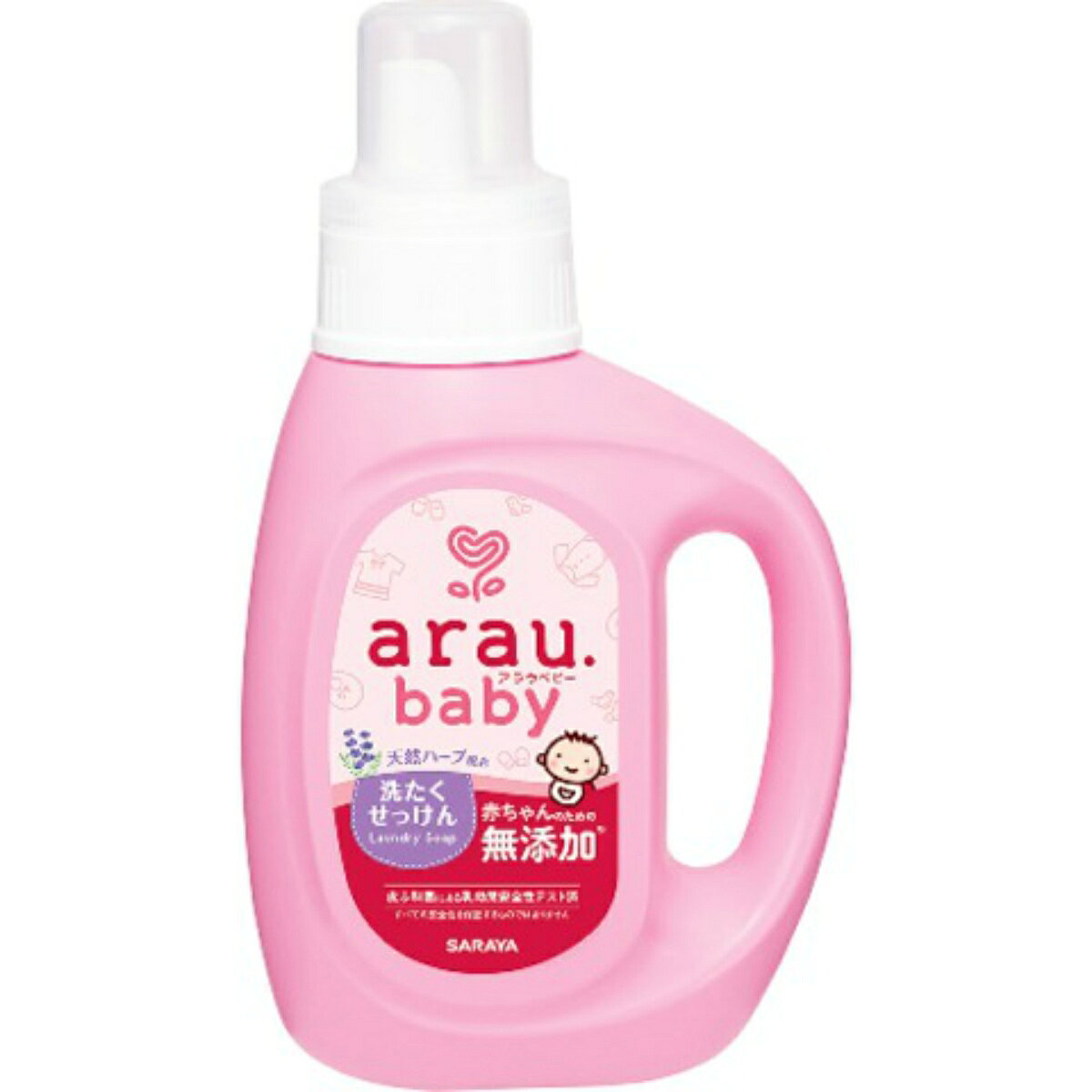 商品名：サラヤ アラウベビー 洗たくせっけん 800ML 本体内容量：800MLJANコード：4973512258732発売元、製造元、輸入元又は販売元：サラヤ株式会社原産国：日本商品番号：101-10097商品説明無添加せっけんで高い洗浄力でミルクなどのタンパク汚れに強く、柔軟剤なしでもふっくら。手肌にやさしいアロエエキス配合で手洗いのお洗たくにもおすすめ。乳幼児安全性・皮ふ刺激テスト済。広告文責：アットライフ株式会社TEL 050-3196-1510 ※商品パッケージは変更の場合あり。メーカー欠品または完売の際、キャンセルをお願いすることがあります。ご了承ください。
