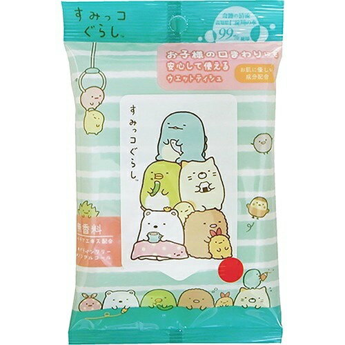 ハヤシ商事 すみっコぐらし ウエットティッシュ 20枚入り(ウェットティッシュ) (4977033411430)