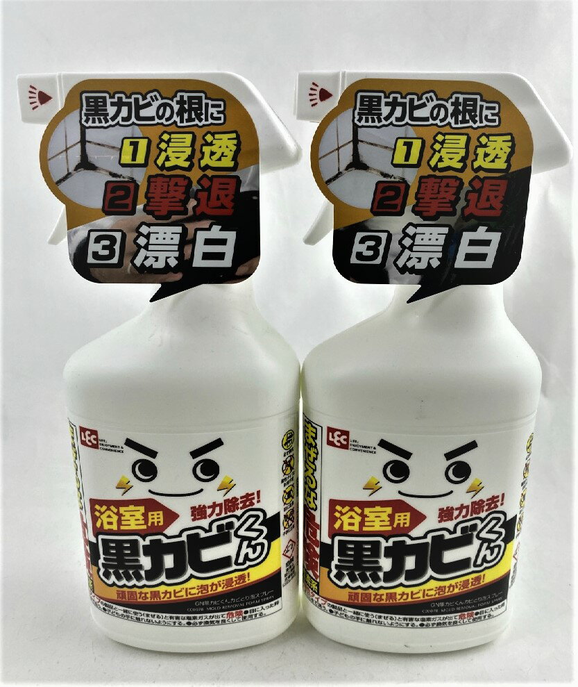 【×2個セット送料込】レック 激落ち 黒カビくん カビとり泡スプレー 400ml