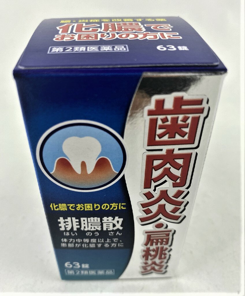 【第2類医薬品】ジェーピーエス製薬 排膿散 エキス錠J 60錠入 患部が化膿する方の皮膚疾患、歯肉炎、扁..