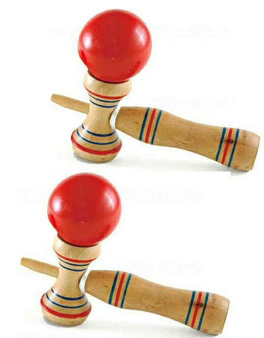 【×2個セット送料込】ファースト・アロー 昔懐かし玩具 木製 けん玉 55mm　伝統的な、昔懐かしい木製のおもちゃ (4534253244509)
