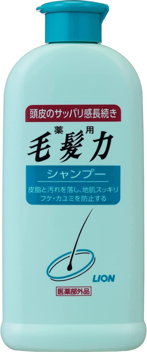 ライオン 薬用毛髪力 シャンプー 200ml 本体 医薬部外品 ( 頭皮ケアシャンプー・ふけ、かゆみ対策 )(4903301669098)