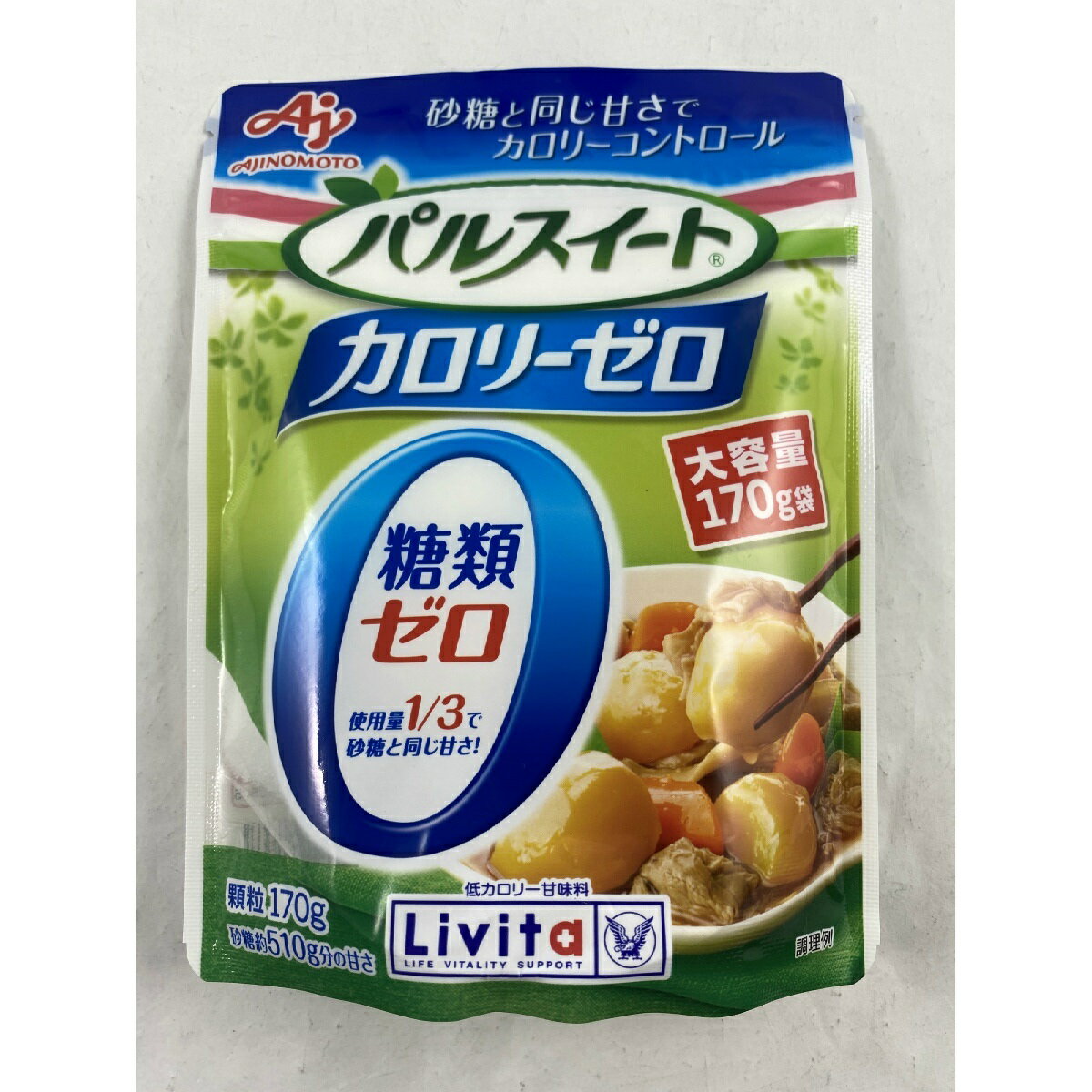 【×2袋セット送料込み】大正製薬 パルスイートカロリーゼロ 顆粒 170g　カロリーゼロ・糖類ゼロの低カロリー甘味料 砂糖のかわりにどんなお料理、お飲み物にもお使いいただけます(4987306048867) 2