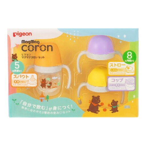 【送料込・まとめ買い×4個セット】ピジョン マグマグコロン スパウト ストロー コップ のセット 【送料込・まとめ買い×4個セット】ピジョン マグマグコロン スパウト ストロー コップ のセット