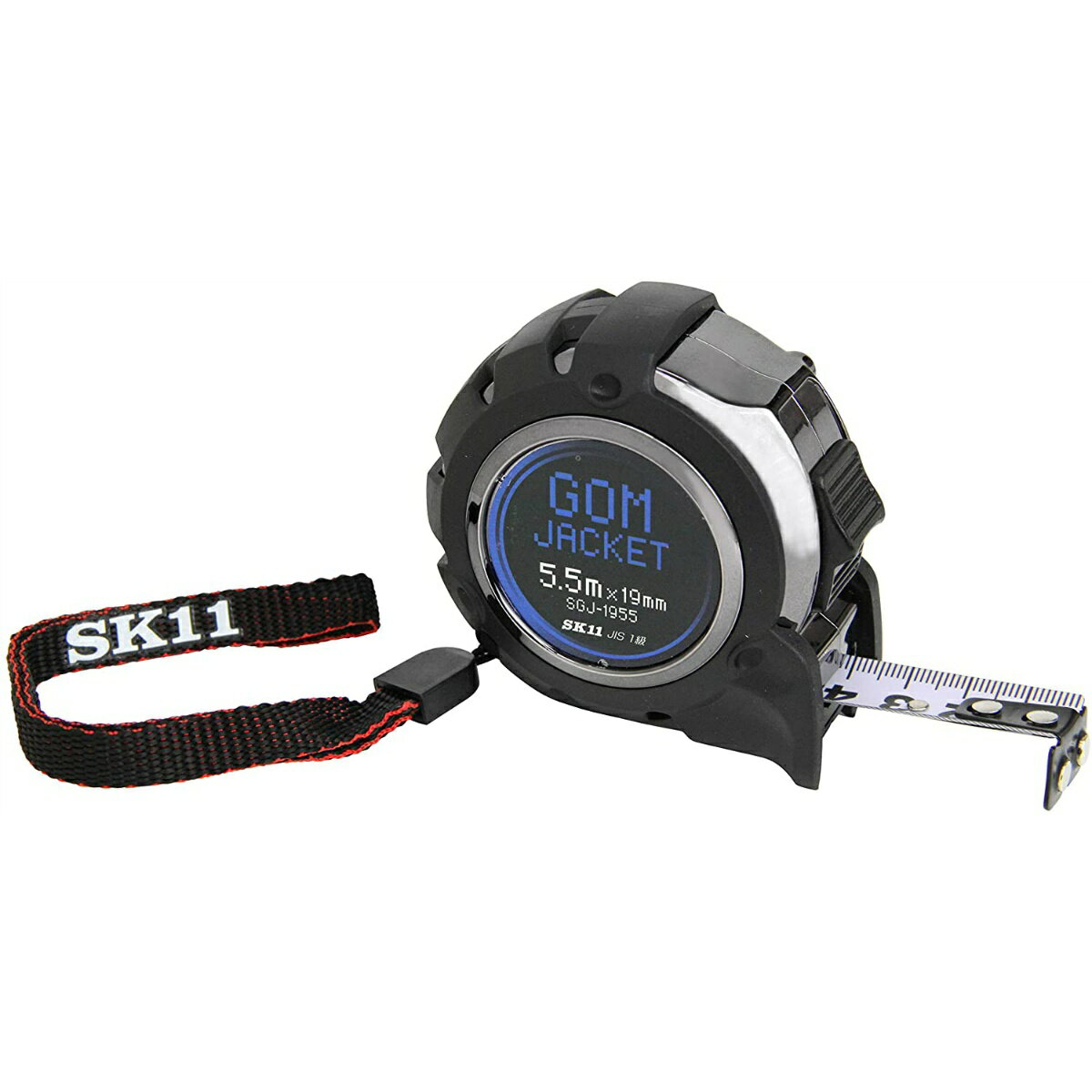 【送料込・まとめ買い×8個セット】藤原産業 SK11 コンベックス ゴムジャケット JIS1級 SGJ-1955 5.5m 19mm幅