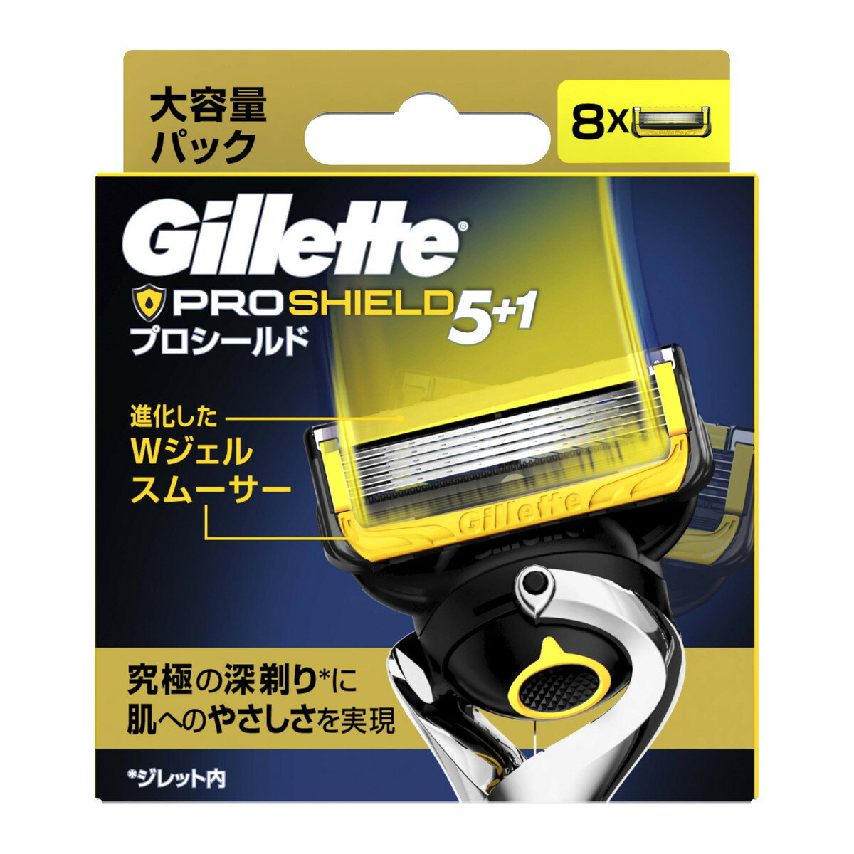 【送料込・まとめ買い×4個セット】P&G ジレット プロシールド 替刃 8B 8個入