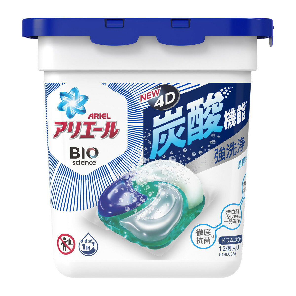 【送料込・まとめ買い×6個セット】P&G アリエール バイオサイエンス ジェルボール 4D 本体 12粒入