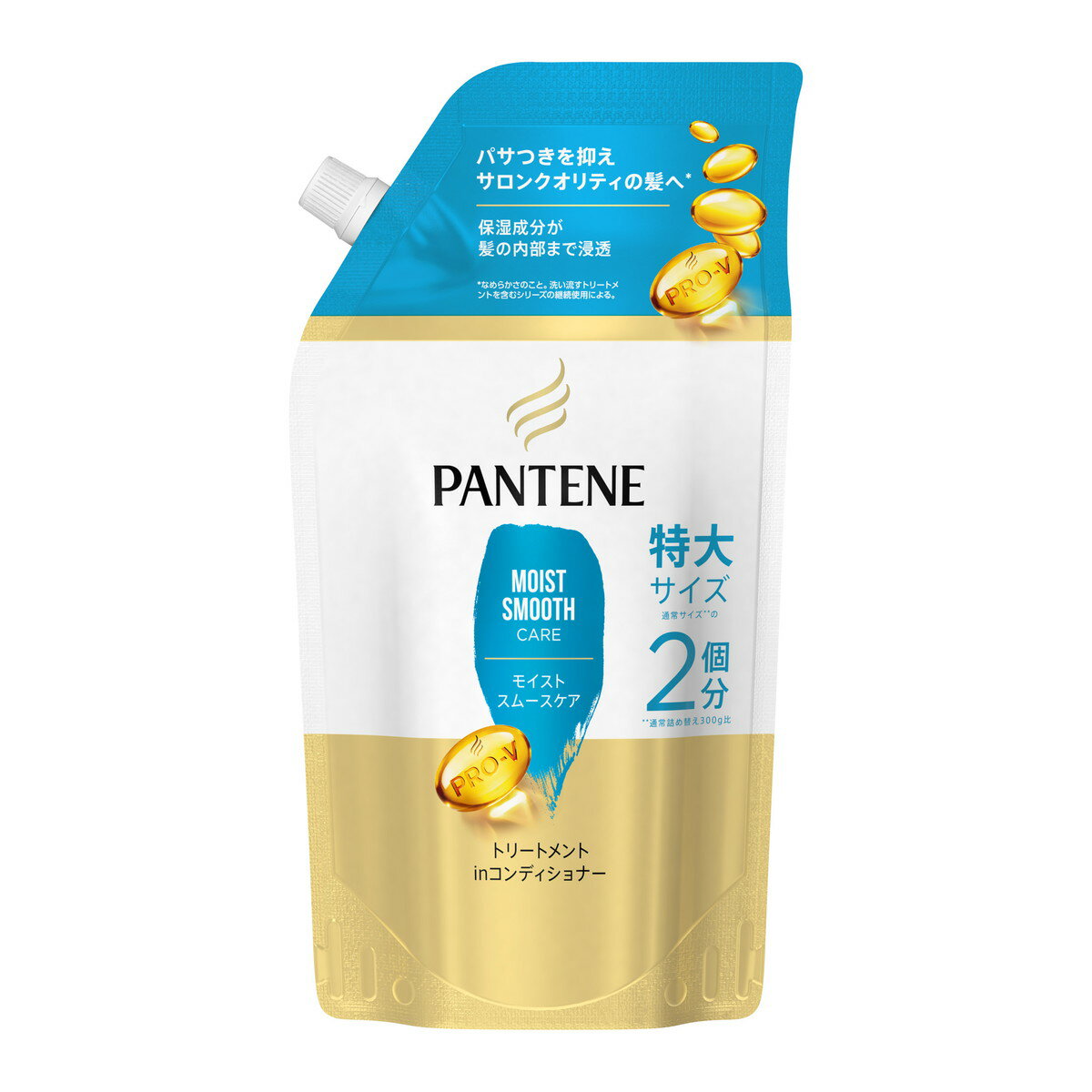 【今月のオススメ品】P&G パンテーン モイストスムースケア トリートメントinコンディショナー つめかえ用 特大サイズ 600g 【tr_826】