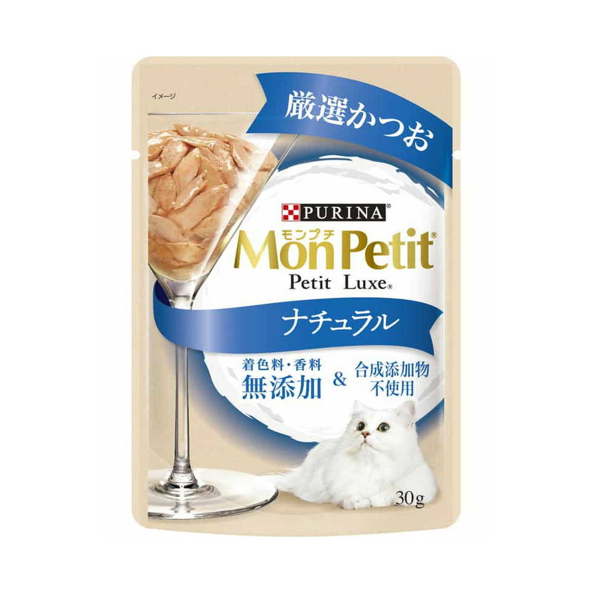 商品名：ネスレ モンプチ プチリュクスパウチ ナチュラル 成猫 厳選かつお 30g内容量：30gJANコード：4902201213233発売元、製造元、輸入元又は販売元：ネスレ原産国：タイ商品番号：101-4902201213233商品説明着色料・香料無添加、合成添加物も不使用のナチュラルパウチ。あなたのネコちゃんに’かつおだし’仕立てのナチュラルな美味しさを。広告文責：アットライフ株式会社TEL 050-3196-1510 ※商品パッケージは変更の場合あり。メーカー欠品または完売の際、キャンセルをお願いすることがあります。ご了承ください。