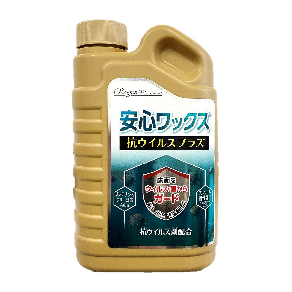 【送料込・まとめ買い×24個セット】ラグロン 安心ワックス 抗ウイルスプラス 500ml