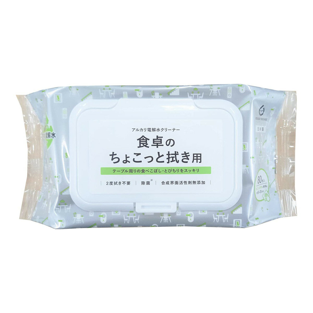 商品名：服部製紙 地球の王様 NTA-1 食卓のちょこっと拭き用 80枚 ふた付き ウエットシート内容量：80枚JANコード：4976861007051発売元、製造元、輸入元又は販売元：服部製紙株式会社原産国：日本商品番号：101-4976861007051商品説明テーブル周りの食べこぼしや飛び散った汚れをスッキリ。アルカリ電解水の働きで汚れをしっかり落とします。広告文責：アットライフ株式会社TEL 050-3196-1510 ※商品パッケージは変更の場合あり。メーカー欠品または完売の際、キャンセルをお願いすることがあります。ご了承ください。