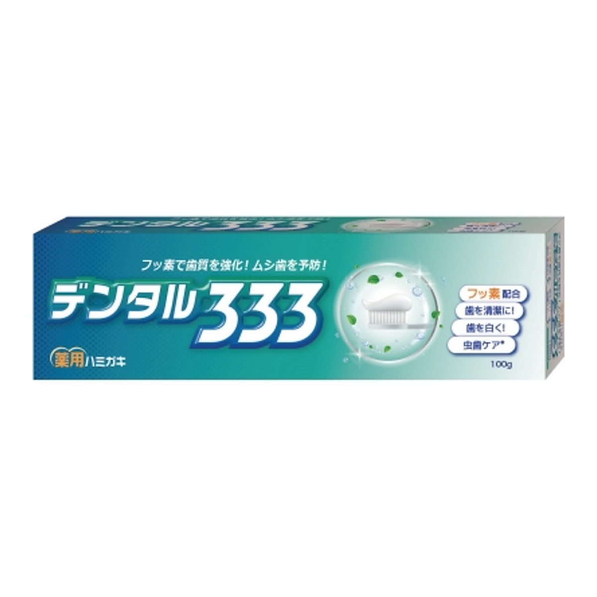 【送料込・まとめ買い×6個セット】トイレタリージャパン デンタル333 薬用 ハミガキ 100g