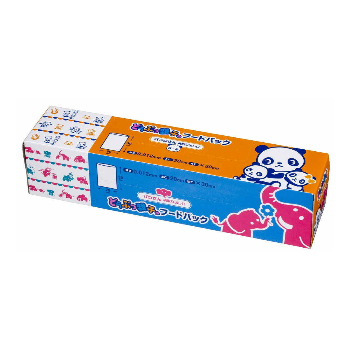 【送料込・まとめ買い×30個セット】ジャパックス CR370 どうぶつ親子のフードパック 2in1 40枚