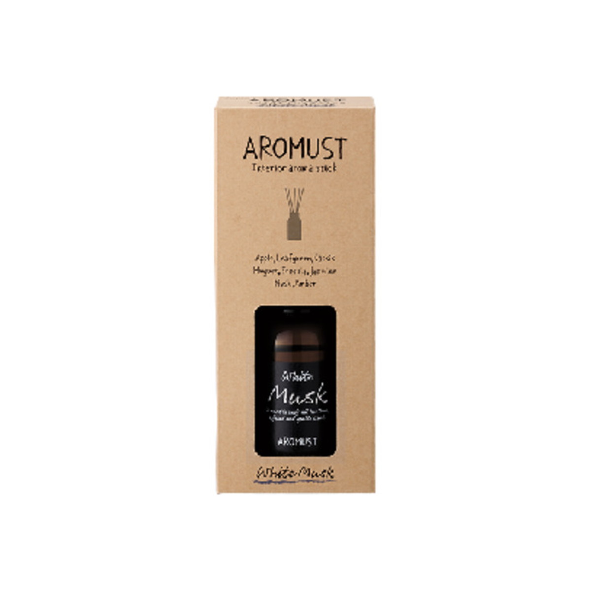 【送料込・まとめ買い×10個セット】晴香堂 アロマスト スティック ホワイトムスク 130ml