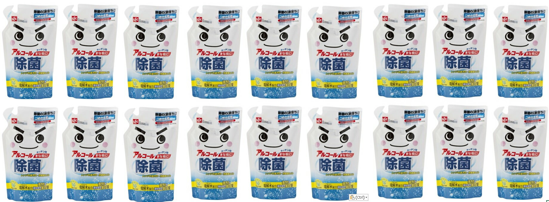 【×18袋セット送料込】レック 除菌の 激落ちくん つめかえ用 300ml8【ケース販売】