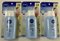 【×3本セット送料込】花王 ニベアサン プロテクトウォータージェル こども用 SPF28 120g 乾燥しやすいこどもの肌にもやさしい使い心地　ベビー用品　UVケア用品(4901301266934)