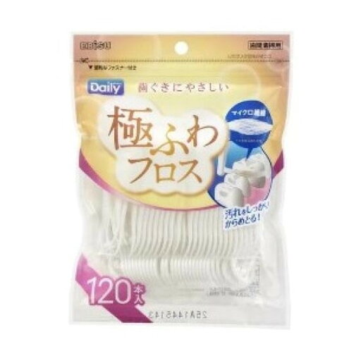 エビス B-D4651 デイリー 極ふわフロス 120本入 エビス B-D4651 デイリー 極ふわフロス 120本入
