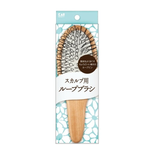 【送料込・まとめ買い×4個セット】貝印 KQ3176 スカルプ用 ループブラシ 【送料込・まとめ買い×4個セット】貝印 KQ3176 スカルプ用 ループブラシ