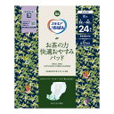 【送料込・まとめ買い×6個セット】カミ商事 エルモアいちばん お茶の力 快適おやすみパッド 男女共用 24枚 夜用