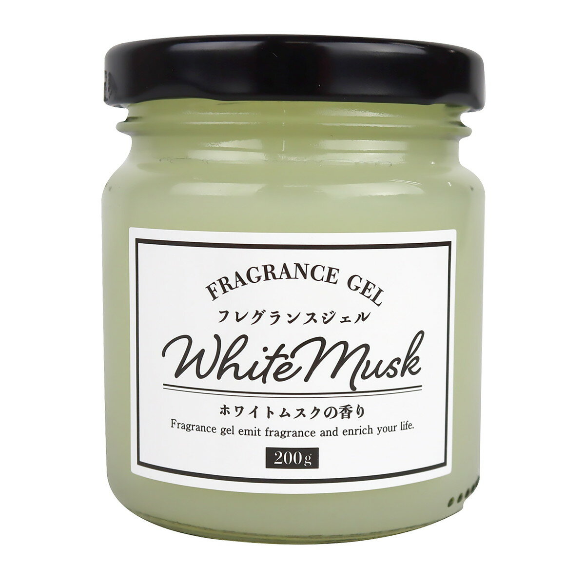 【送料込・まとめ買い×36個セット】富士 フレグランスジェル ホワイトムスク 200g 消臭 芳香剤 ジェルタイプ