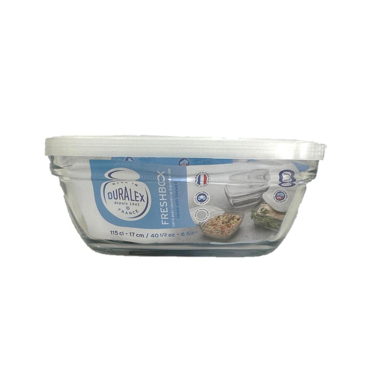 【送料込・まとめ買い×6個セット】DURALEX デュラレックス フレッシュボックス 透明 1150cc