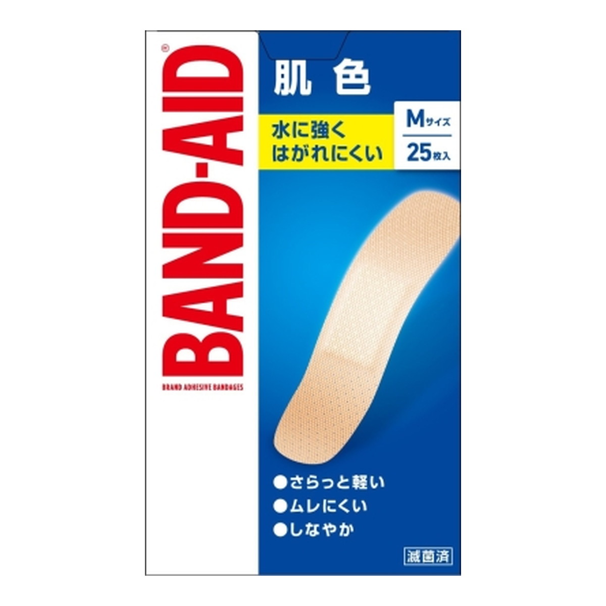 【送料込】 BAND-AID バンドエイド 肌色 Mサイズ 25枚入 1個