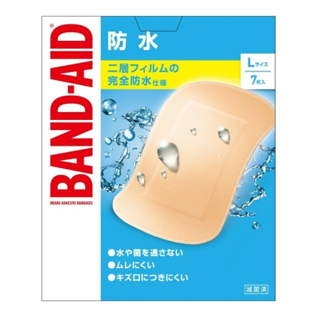 【送料込】 BAND-AID バンドエイド 防水 Lサイズ 7枚入 1個