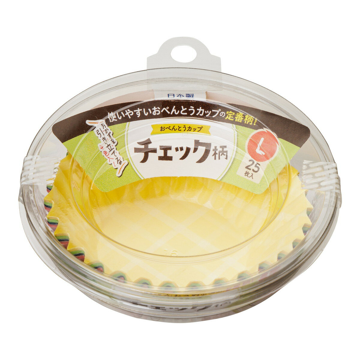 【送料込・まとめ買い×120個セット】東洋アルミ おべんとうカップ チェック柄 L 4色入 25枚入