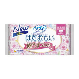 【送料込・まとめ買い×6個セット】ユニ・チャーム ソフィ はだおもい 極うすスリム 特に多い昼用 230 羽つき 20コ入 生理用ナプキン