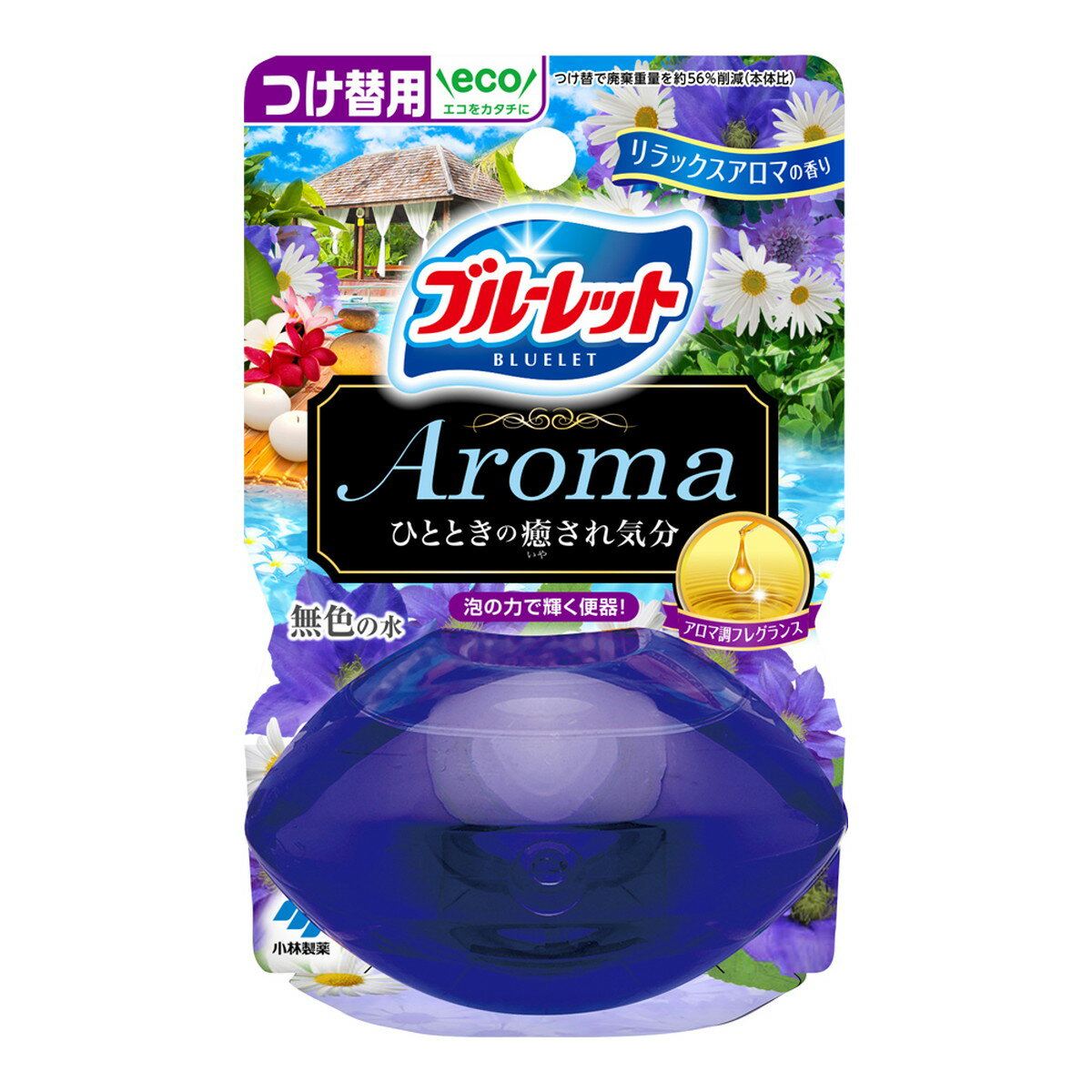 商品名：小林製薬 液体ブルーレット おくだけ アロマ つけ替用 リラックスアロマの香り 70ml内容量：70mlJANコード：4987072091098発売元、製造元、輸入元又は販売元：小林製薬原産国：日本商品番号：101-4987072091098商品説明●洗浄・防汚成分を配合●流すたびに便器表面をコートし汚れの付着を抑える●泡立ちながら汚れを洗い流す●お得な詰替え用広告文責：アットライフ株式会社TEL 050-3196-1510 ※商品パッケージは変更の場合あり。メーカー欠品または完売の際、キャンセルをお願いすることがあります。ご了承ください。