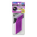 【送料込・まとめ買い×20個セット】エビス B-D4675 デイリー キャップ付 L字型 歯間ブラシ 10本入 L 太め