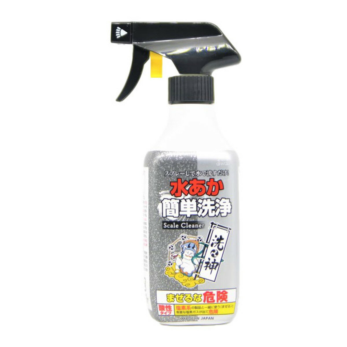 【送料込・まとめ買い×8個セット】ロケット石鹸 洗神 水あか簡単洗浄 本体 スプレー 400ml 1