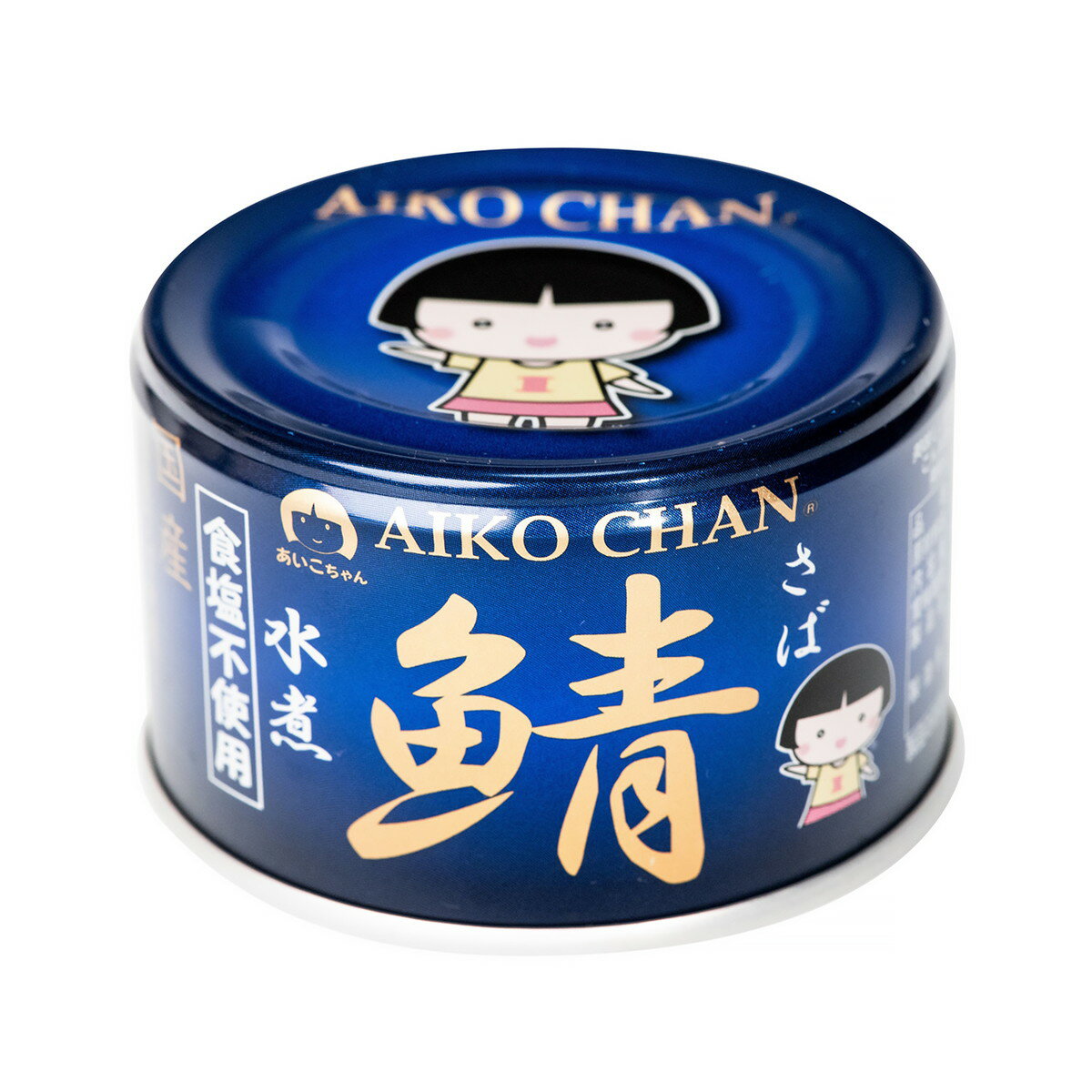 【送料込・まとめ買い×6個セット】伊藤食品 あいこちゃん 青の鯖 食塩不使用 150g 缶詰 さば缶