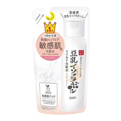 常盤薬品 サナ なめらか本舗 豆乳イソフラボン マイルド 化粧水 NC つめかえ用 180ml 常盤薬品 サナ なめらか本舗 豆乳イソフラボン マイルド 化粧水 NC つめかえ用 180ml