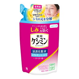 【送料込・まとめ買い×28個セット】小林製薬 薬用 ケシミン 浸透化粧水 みずみずしいしっとり つめかえ用 140mL 医薬部外品 化粧水