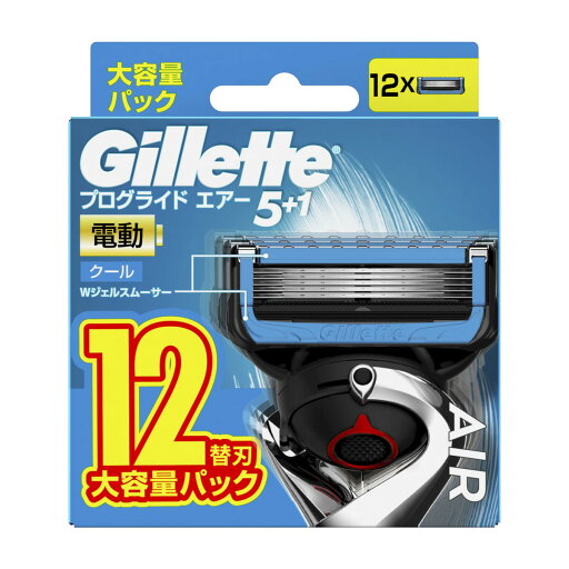 【送料込・まとめ買い×6個セット】P&G ジレット プログライド エアー 電動 替刃 12個 カミソリ替え刃 【送料込・まとめ買い×6個セット】P&G ジレット プログライド エアー 電動 替刃 12個 カミソリ替え刃
