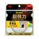 【送料込・まとめ買い×6個セット】3M スコッチ 超強力 両面テープ プレミアゴールド スーパー 多用途 薄手 平滑面用 25mm×3m