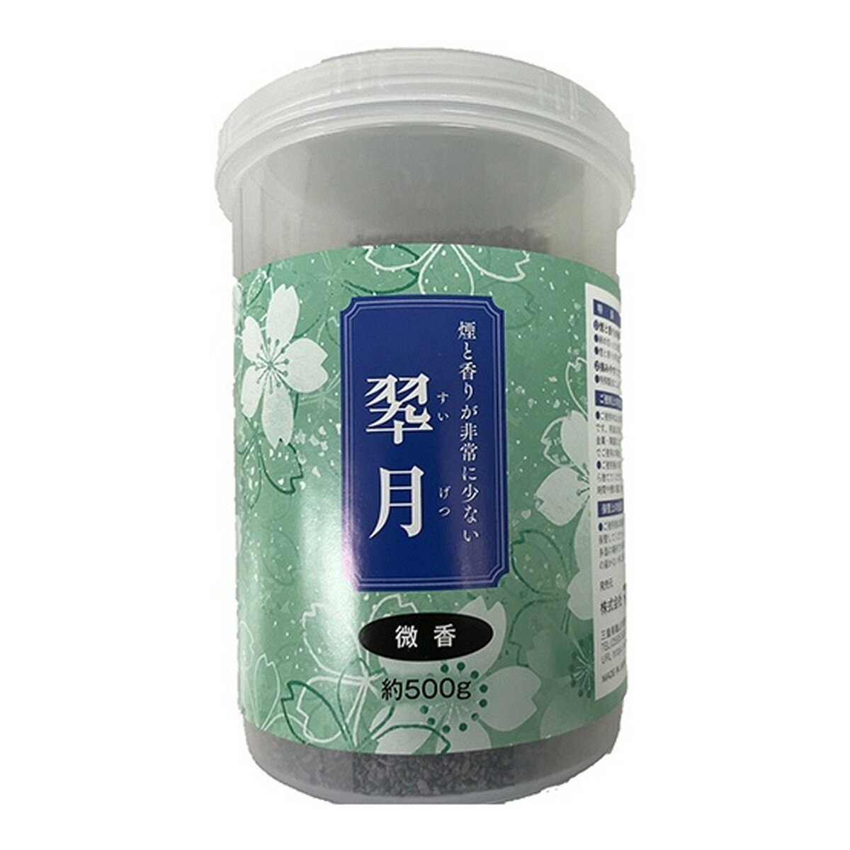 【送料込・まとめ買い×6個セット】マルエス 微煙焼香 翠月 微香 約500g