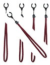 【×5本セットメール便送料込】介援隊 杖ひもクリップ 21mm用 エンジ 扉などに杖が挟まってもストラップが外れるので安心です。 杖 (458994491164...