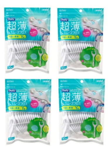 【×4袋セットメール便送料込】エビス デイリー 超薄 Y型 スムーズフロス 30本入 薄くて切れにくいPTFE素材を採用。Y型デンタルフロス (4901221846100) 【×4袋セットメール便送料込】エビス デイリー 超薄 Y型 スムーズフロス 30本入 薄くて切れにくいPTFE素材を採用。Y型デンタルフロス (4901221846100)