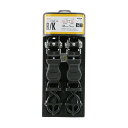 藤原産業 E-Value ラチェット式 ベルト荷締機 ERT-25SR BK 2本組