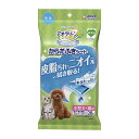 【送料込・まとめ買い×24個セット】ユニ・チャーム ペット デオクリーン からだふきシート 小型犬 猫用 無香 28枚 厚手 超大判サイズ