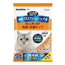 【送料込・まとめ買い×4個セット】エステー ニャンとも 清潔トイレ 消臭プロフェッショナル 脱臭・抗菌チップ 大きめの粒 4L 猫砂(4)
