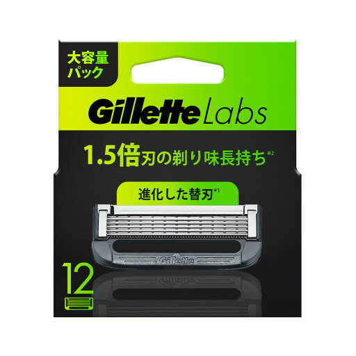 P&G ジレットラボ 角質除去バー搭載 替刃12B カミソリ 髭剃り 12個入 P&G ジレットラボ 角質除去バー搭載 替刃12B カミソリ 髭剃り 12個入