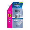 【送料込・まとめ買い×8個セット】P&G h&s エイチアンドエス 5in1 クール クレンズ シャンプー つめかえ 特大サイズ 460g