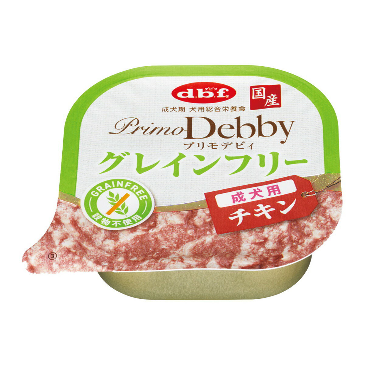 【×3個 配送おまかせ】デビフ プリモデビィ グレインフリー 成犬用 チキン 95g 犬用 ドッグフード
