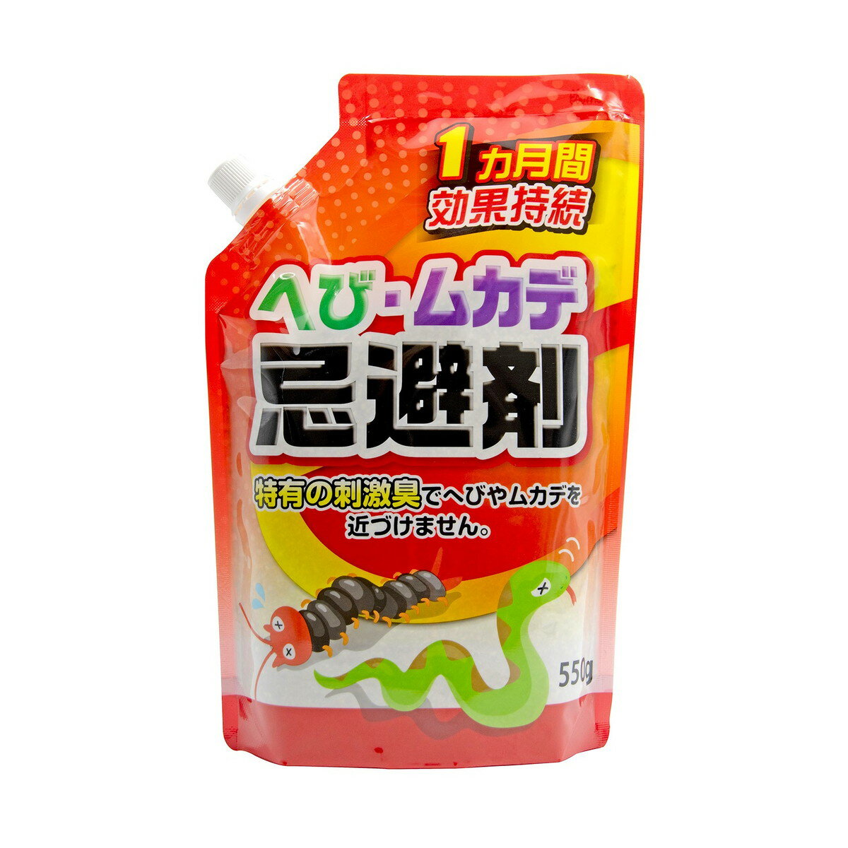 【送料込・まとめ買い×8個セット】トーヤク へび・ムカデ 忌避剤 スタンドパック 550g
